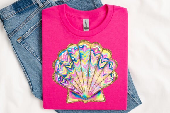 Preppy summer seashell