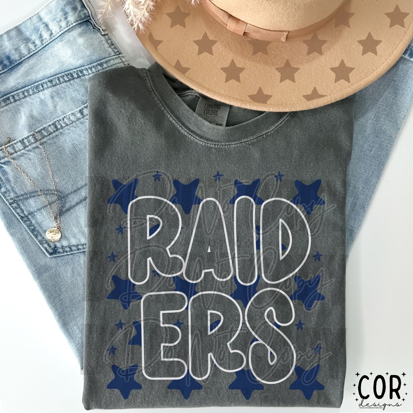 Raiders (blue stars)