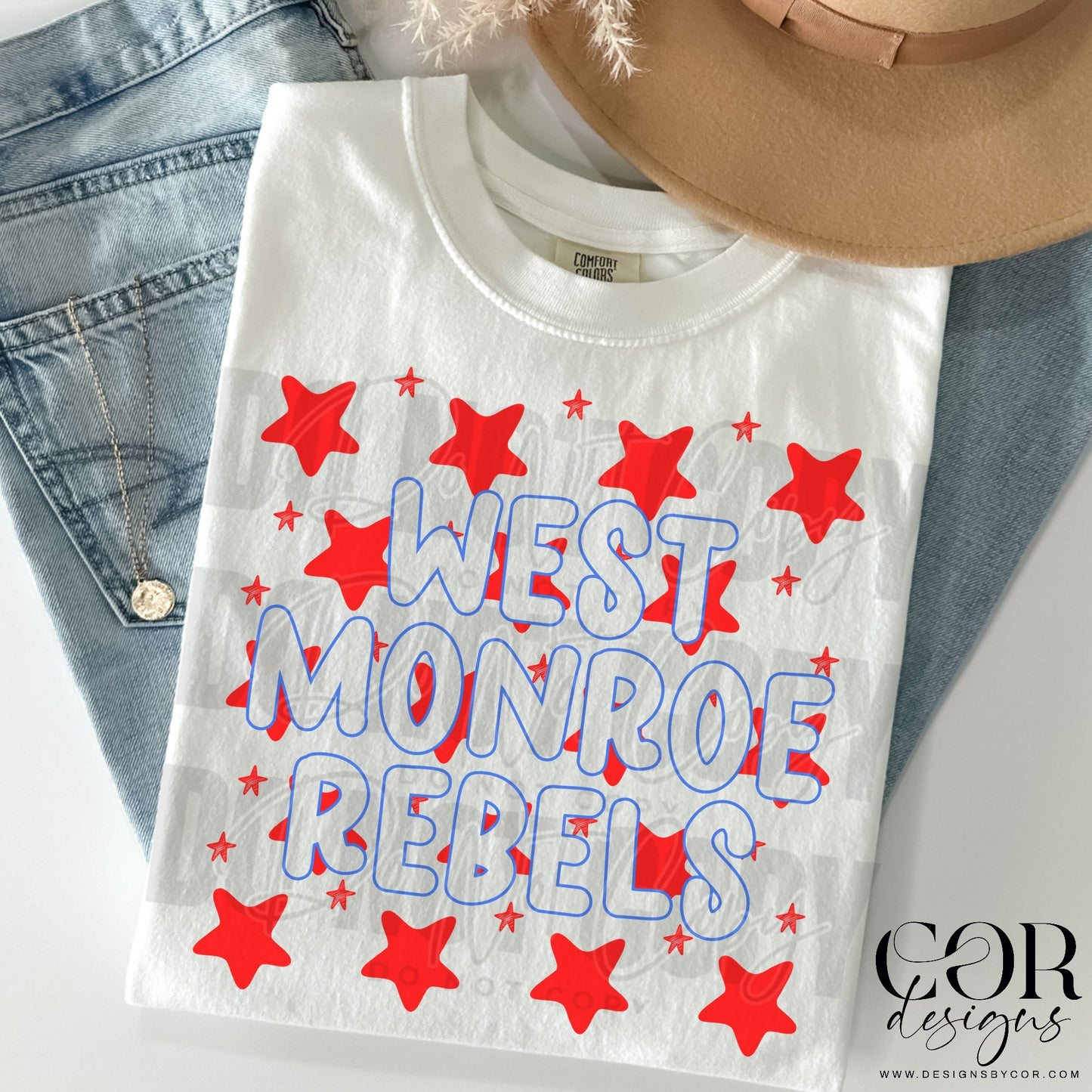 West Monroe Rebels (red stars)