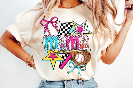 Retro Baseball Mama