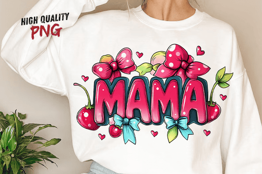 Retro Mama Cherries w/Bows