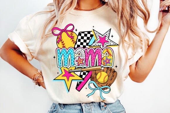 Retro Softball Mama