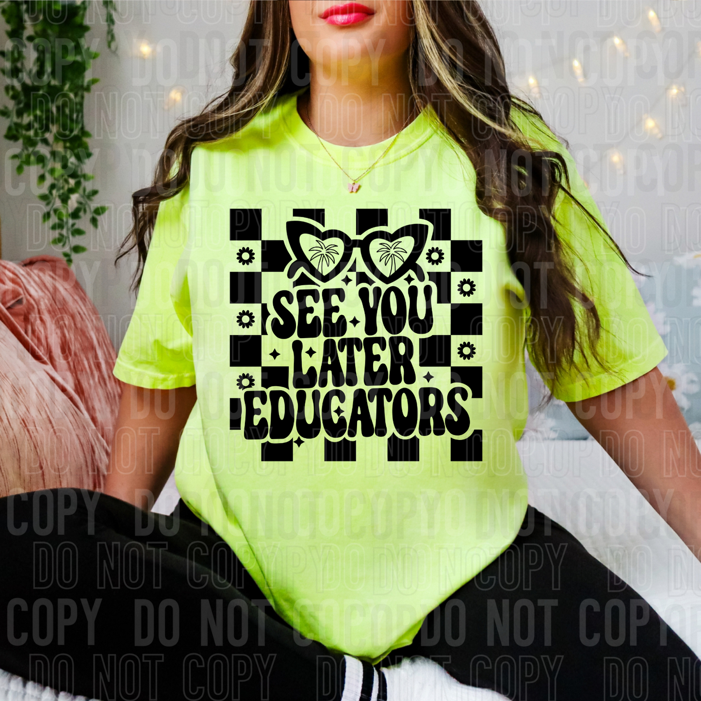 See you later educators checkered (black)