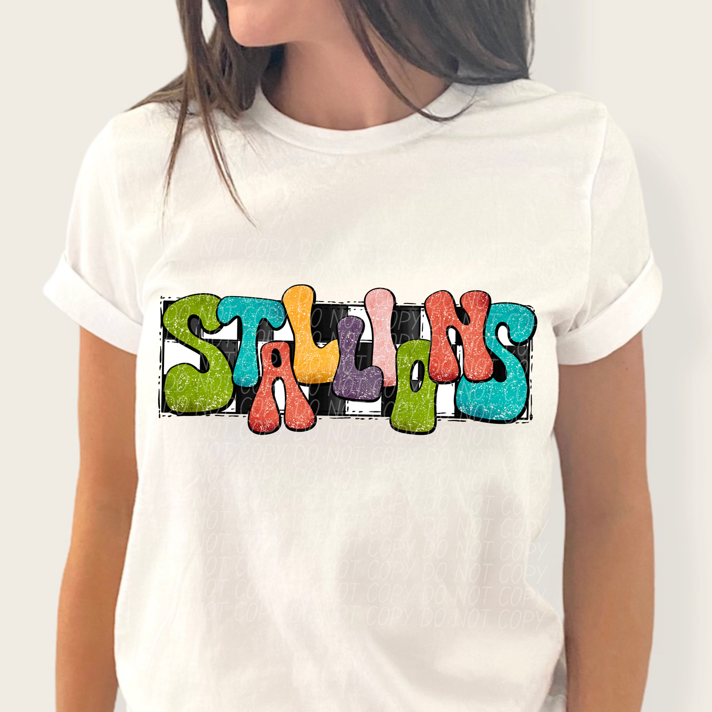 Stallions (retro rainbow)