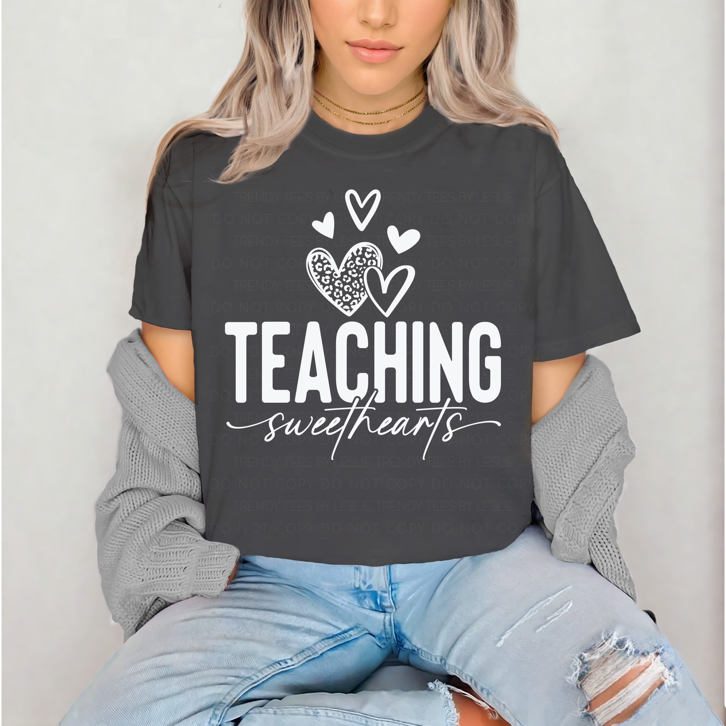 Teaching Sweethearts DTF Transfer (white)