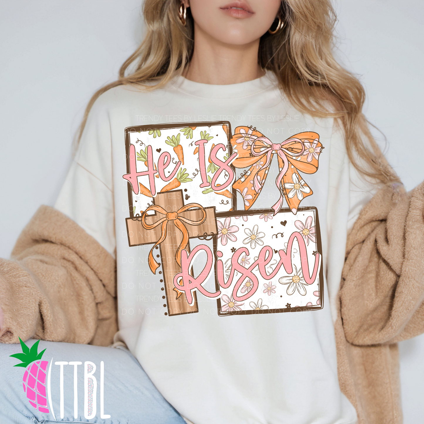He Is Risen DTF Transfer
