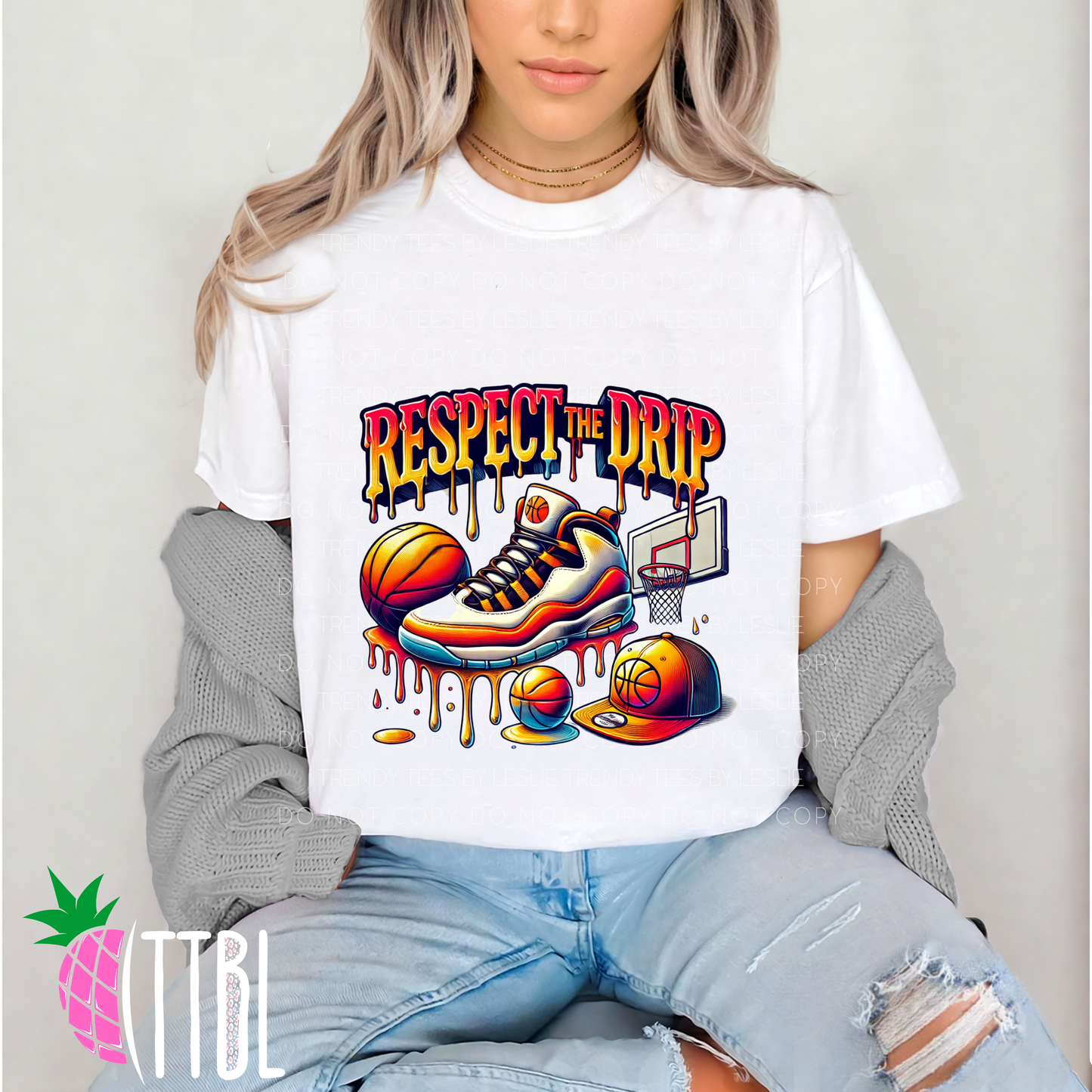 Respect the Drip Basketball DTF Transfer