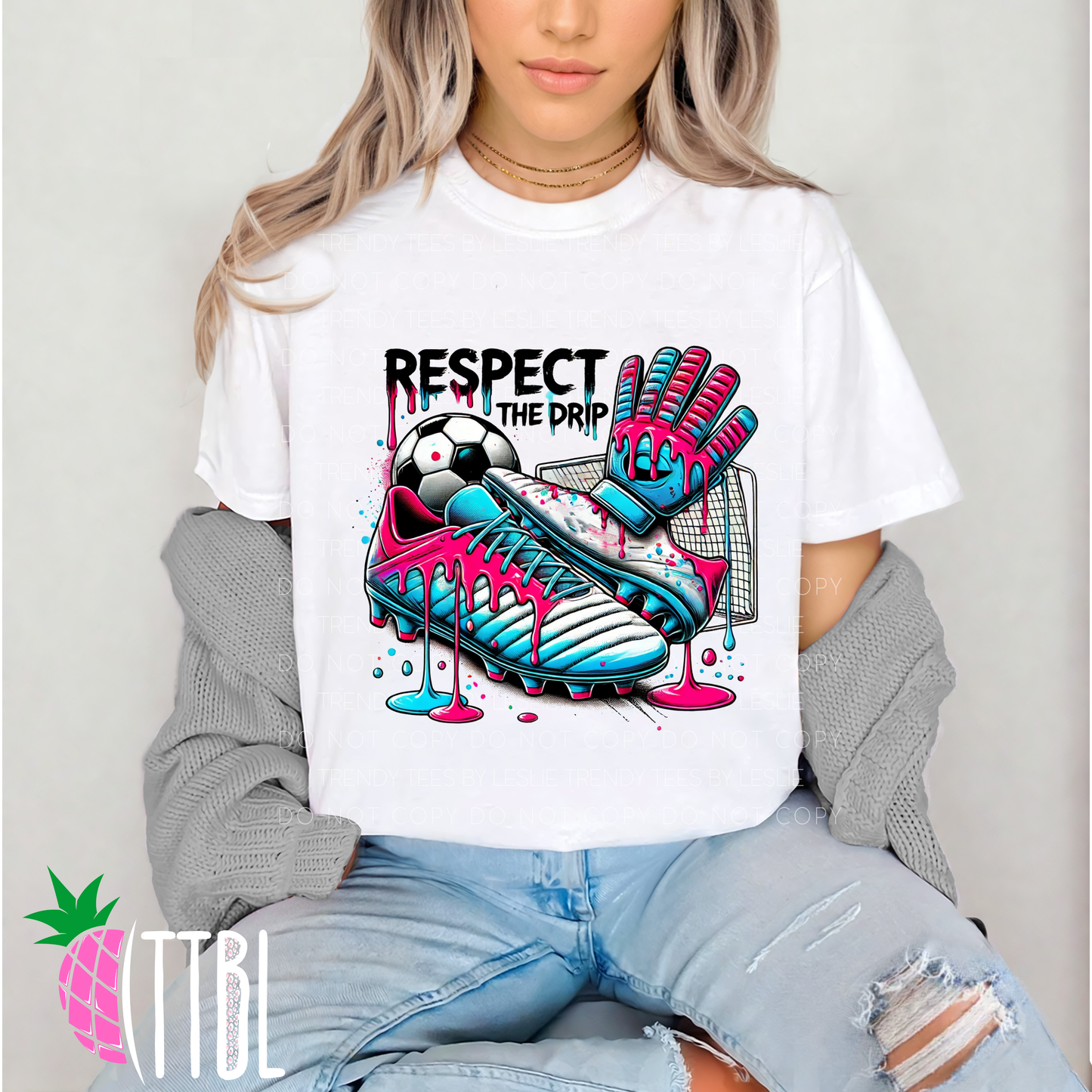 Respect the Drip Soccer DTF Transfer