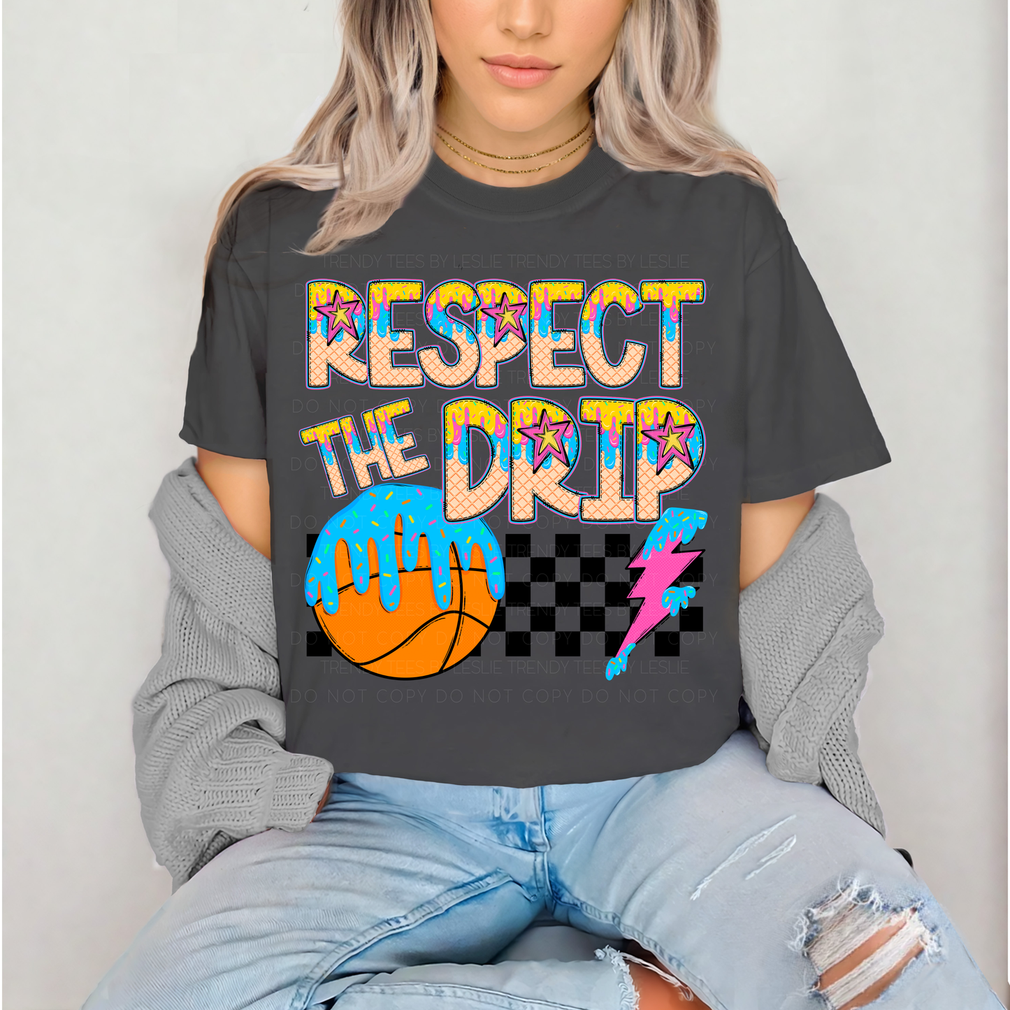 Respect the Drip Basketball DTF Transfer