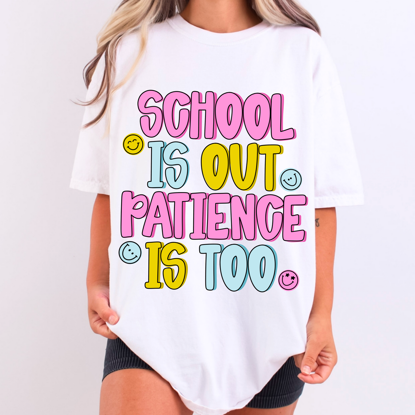 School is out. Patience is too