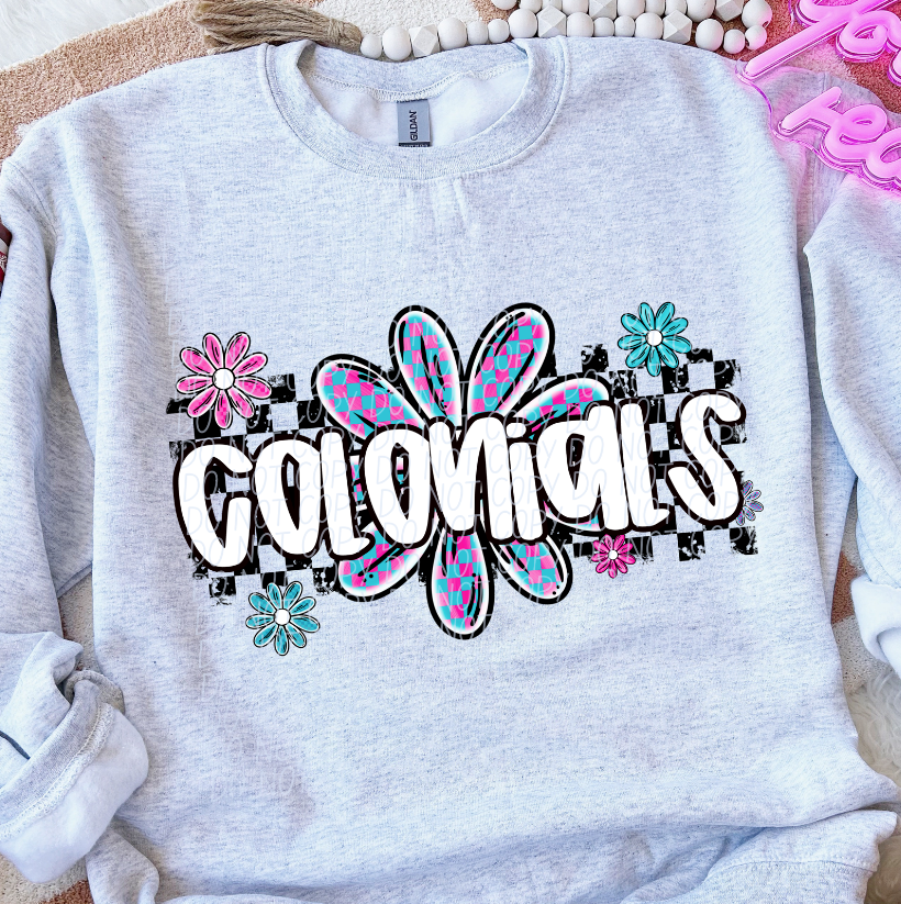 Colonials (checker flower mascots)