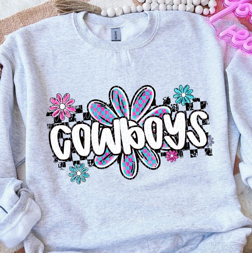 Cowboys (checker flower mascots)