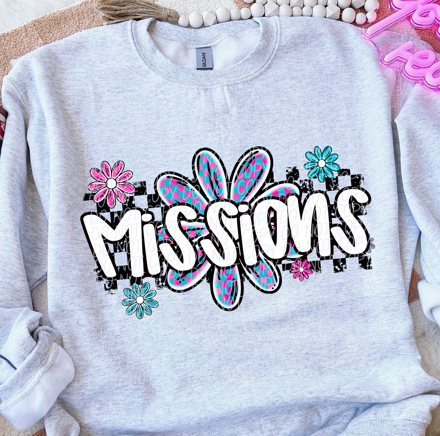 Missions (checker flower mascots)