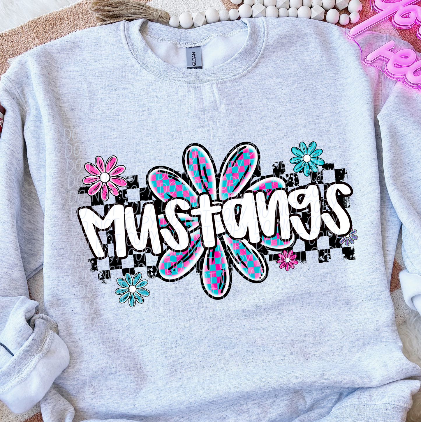 Mustangs (checker flower mascots)