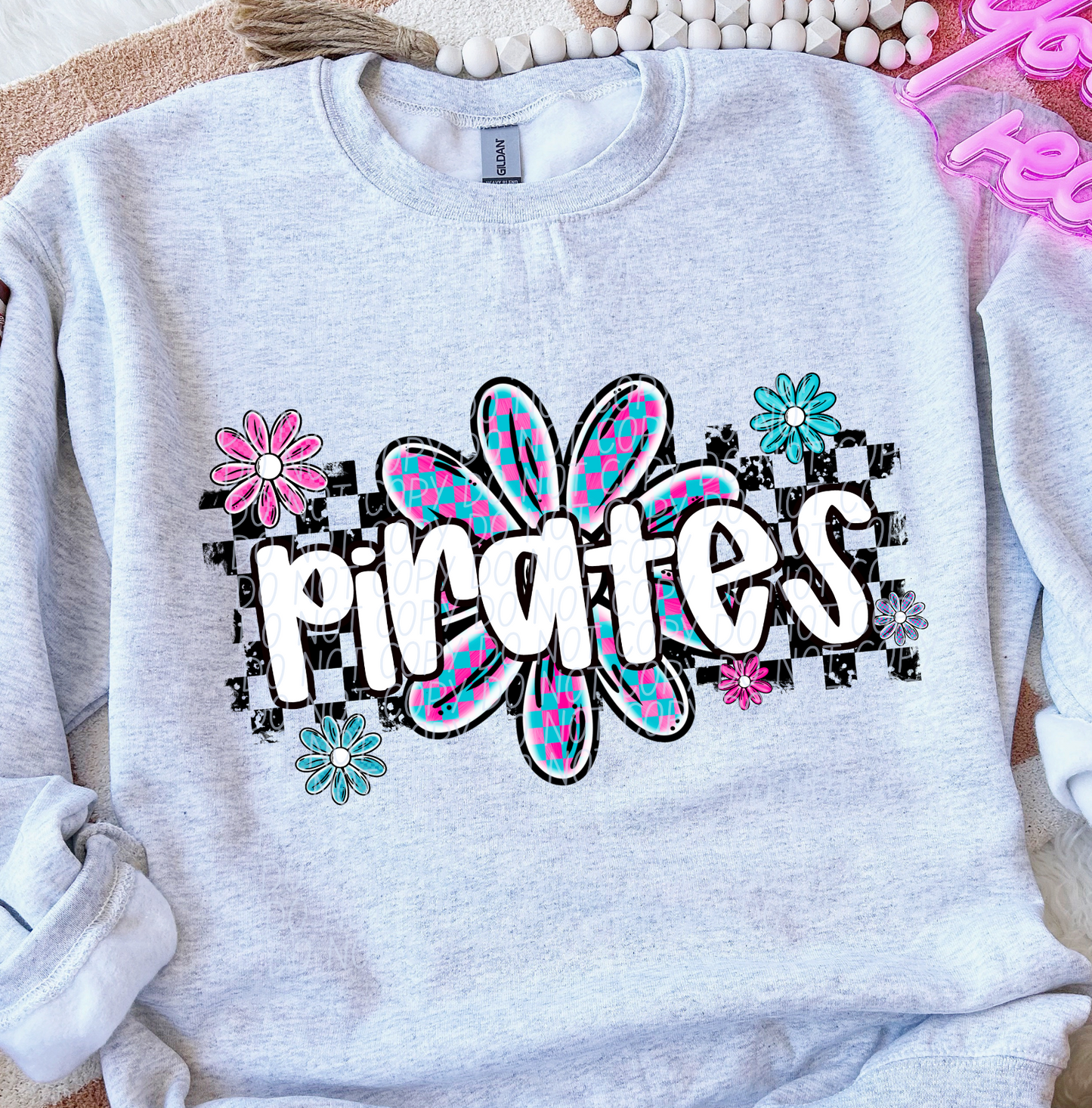 Pirates (checker flower mascots)