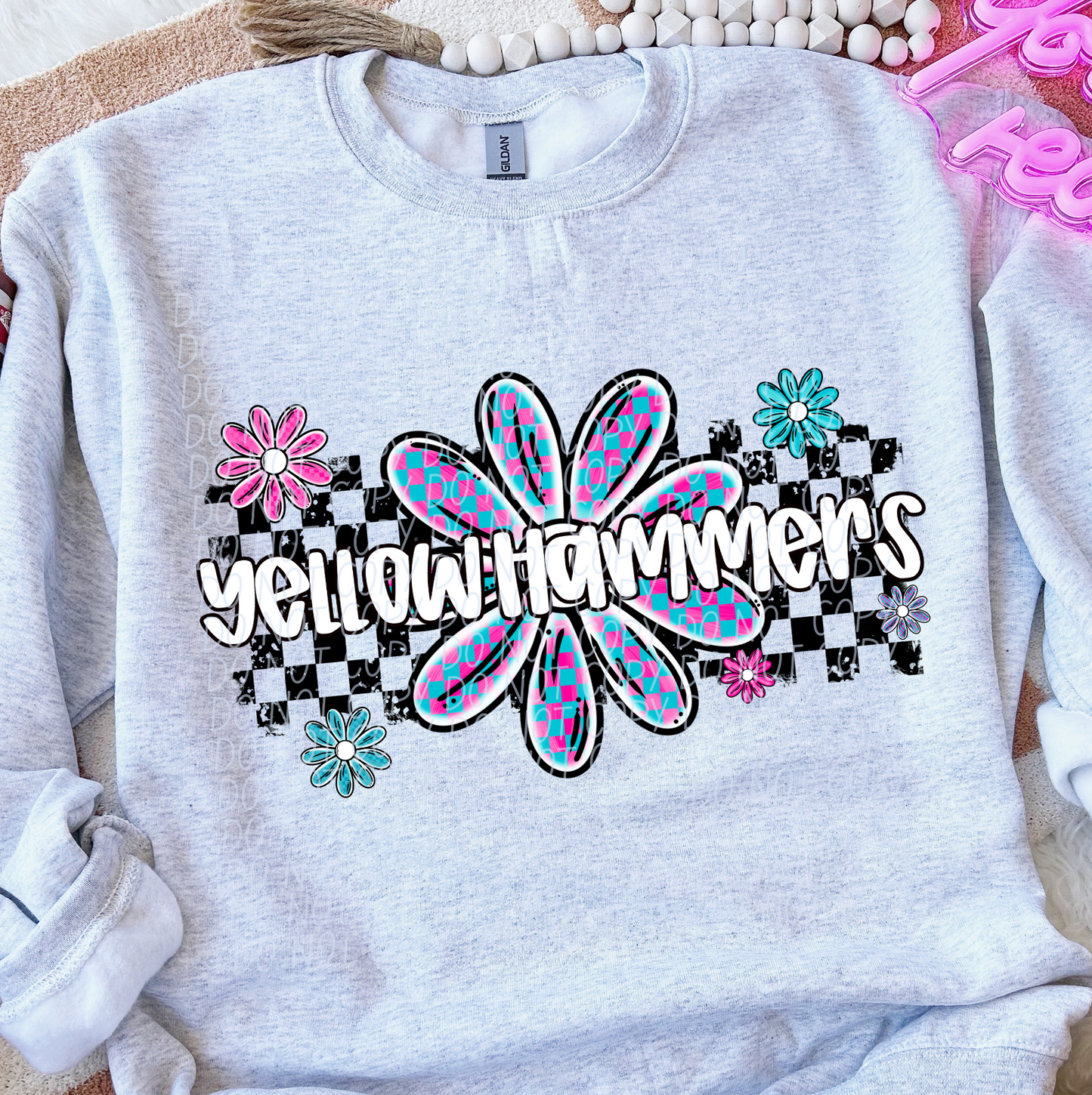 Yellow Hammers (checker flower mascots)
