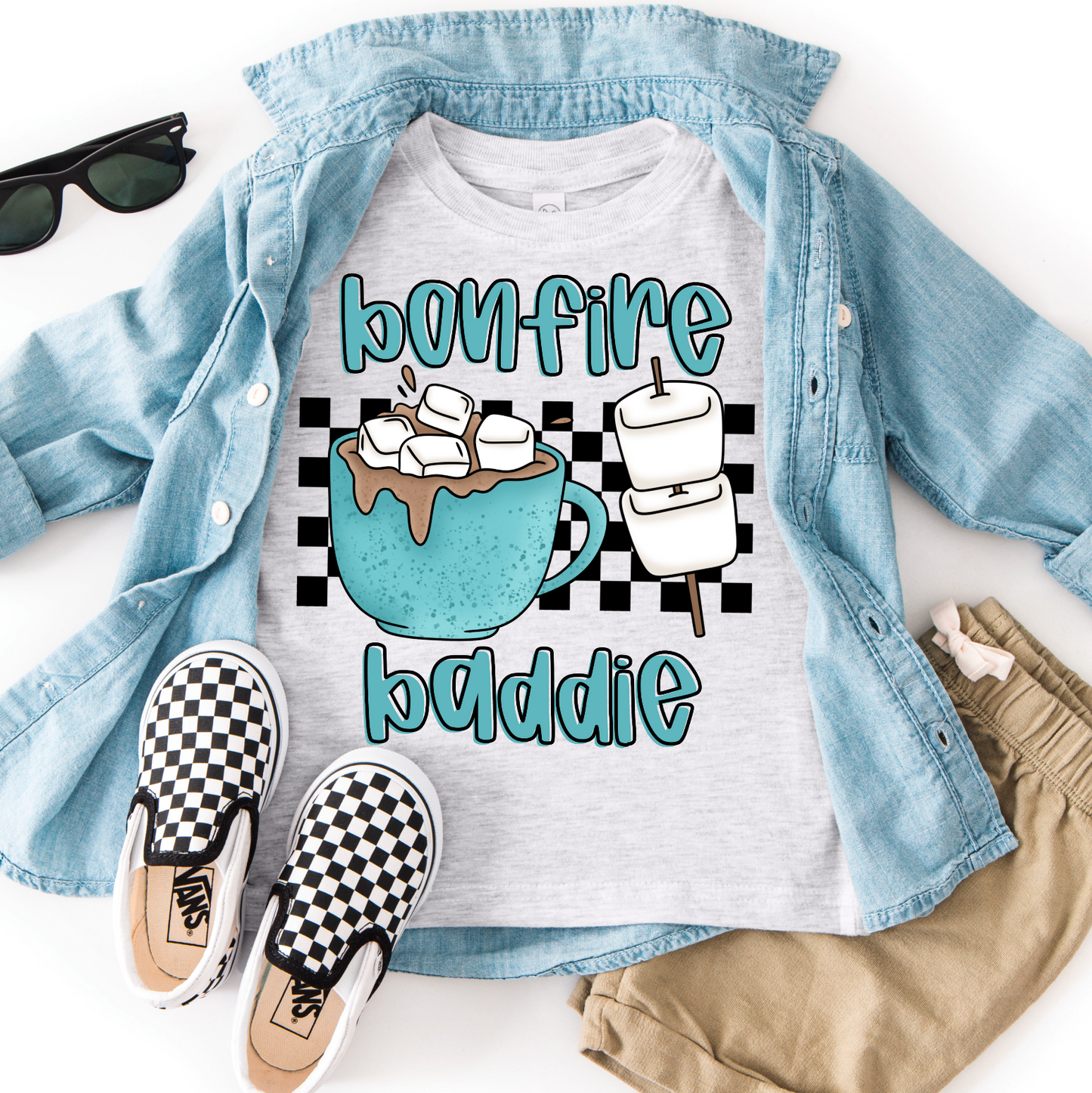 Bonfire Baddie (black checkered)