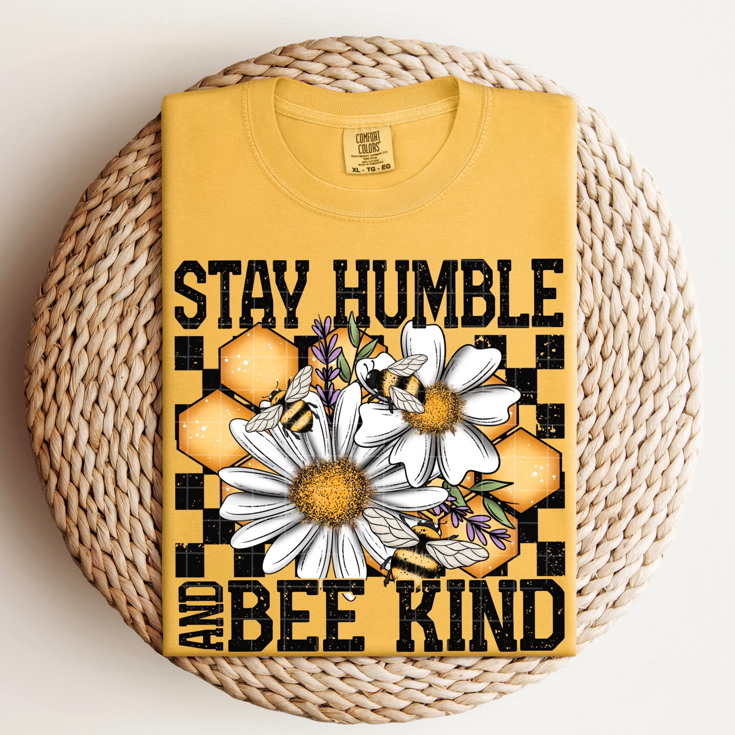 Stay Humble and Bee Kind DTF Transfer