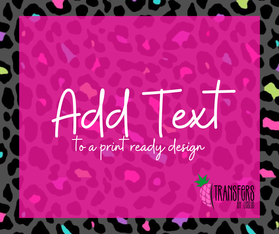 Add Text Fee