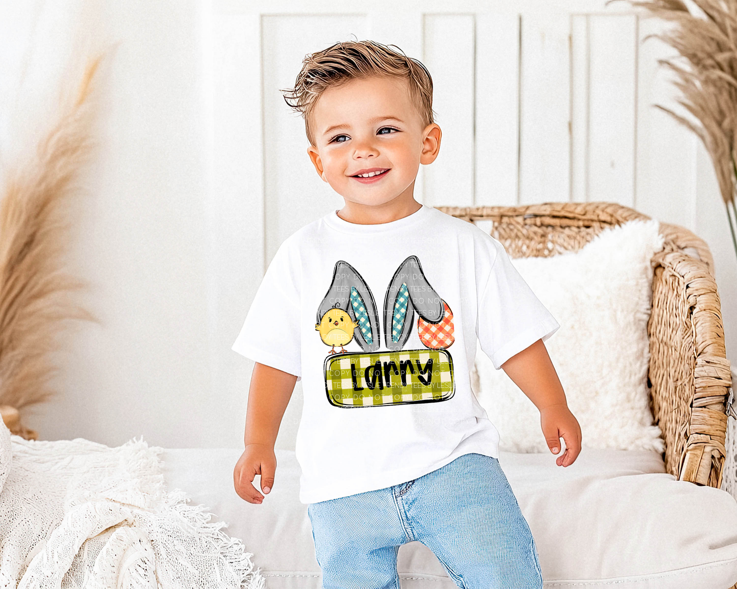 Easter Bunny DTF Transfer for Boys