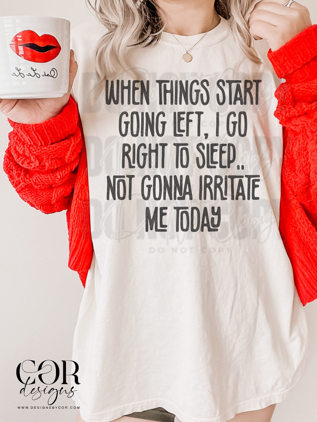 When things start going left, I go right to sleep