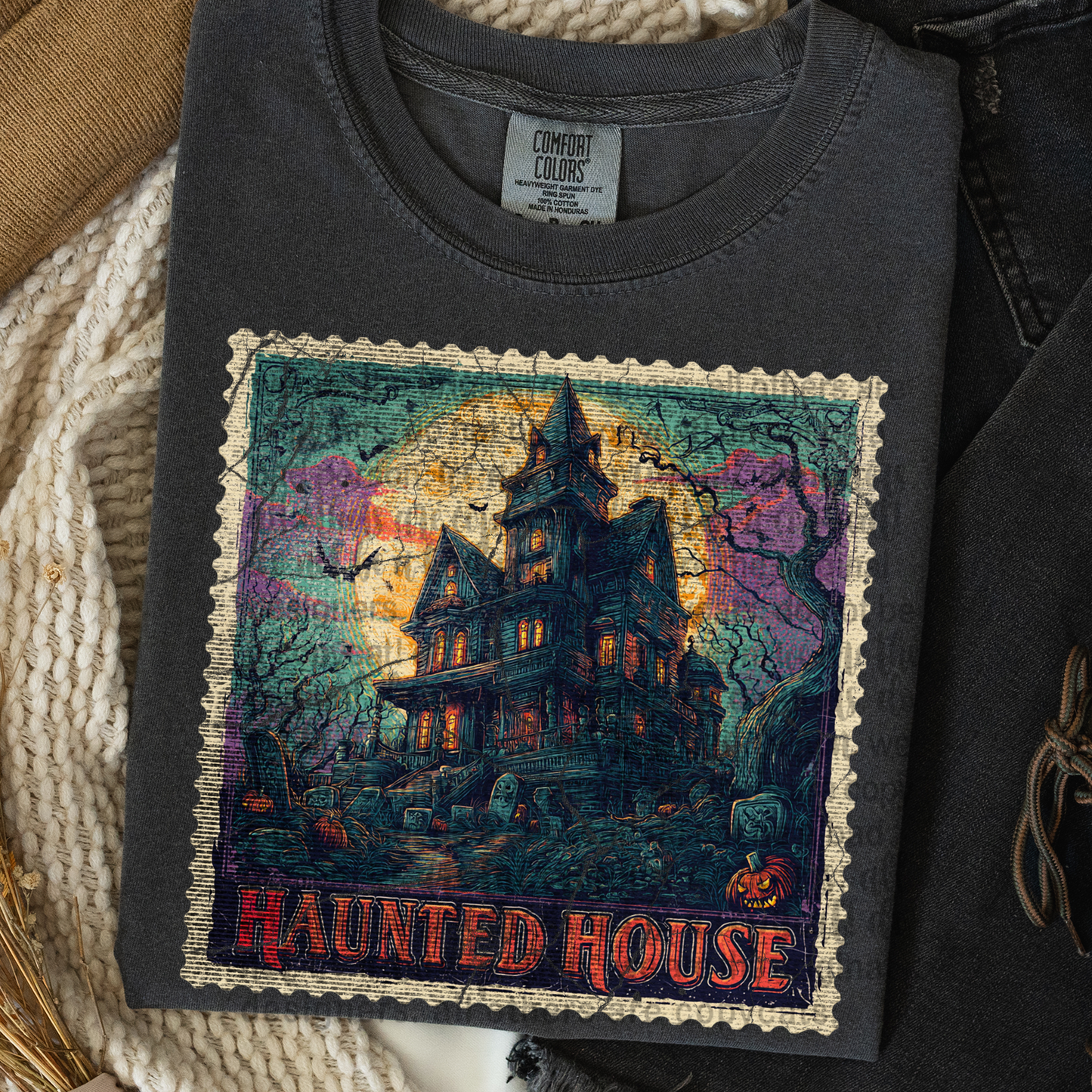 Haunted House Stamp