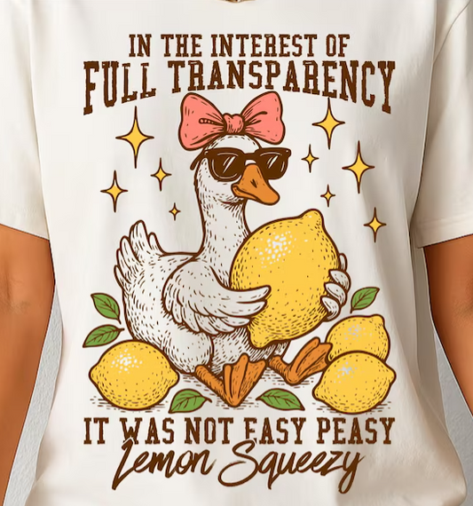 It was not easy peasy lemon squeezy