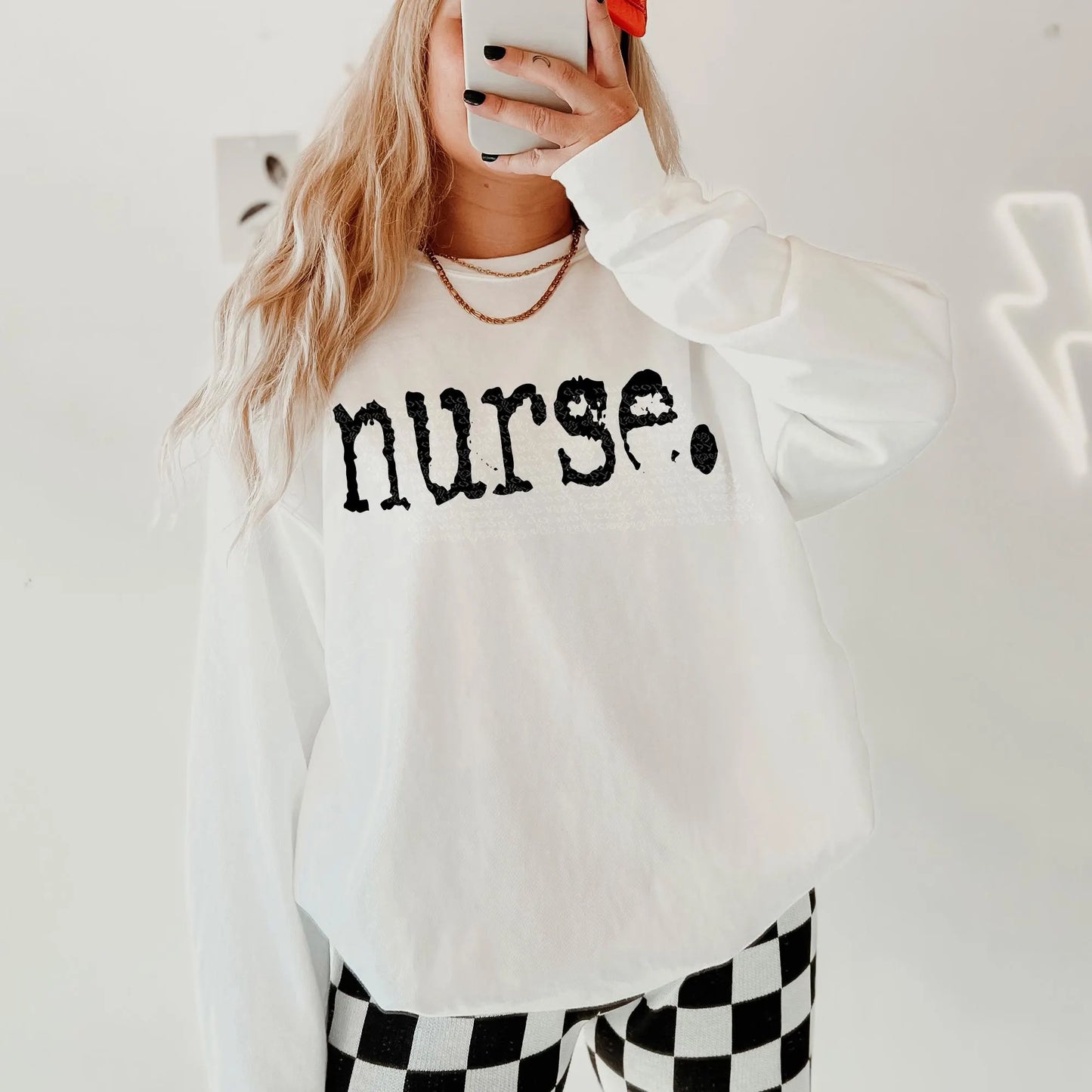 Nurse Typography DTF Transfer