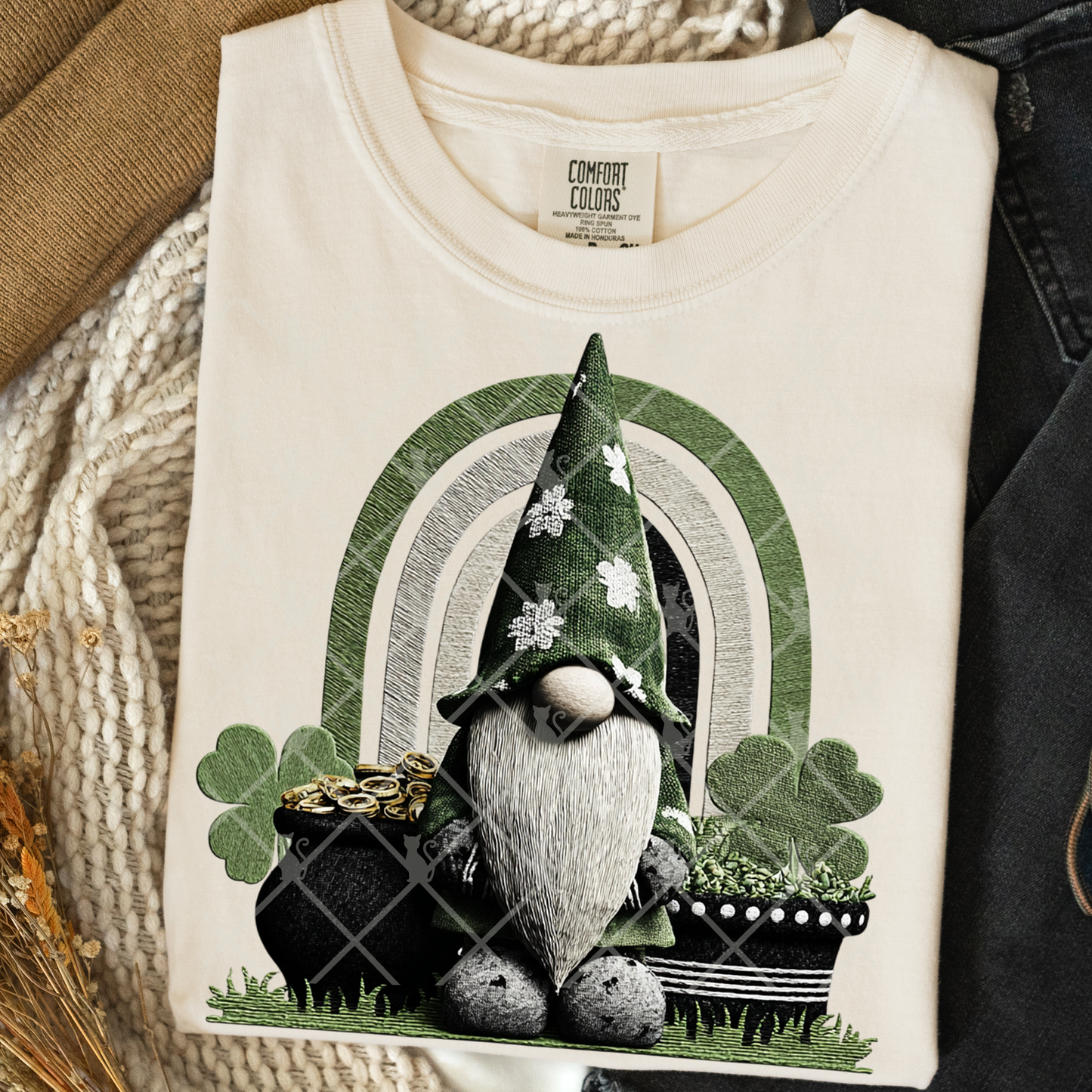 Shamrock Gnome DTF Transfer