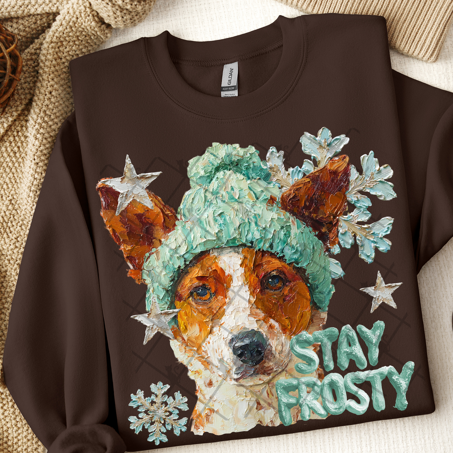 Stay Frosty Australian Cattle Dog Red DTF Transfer
