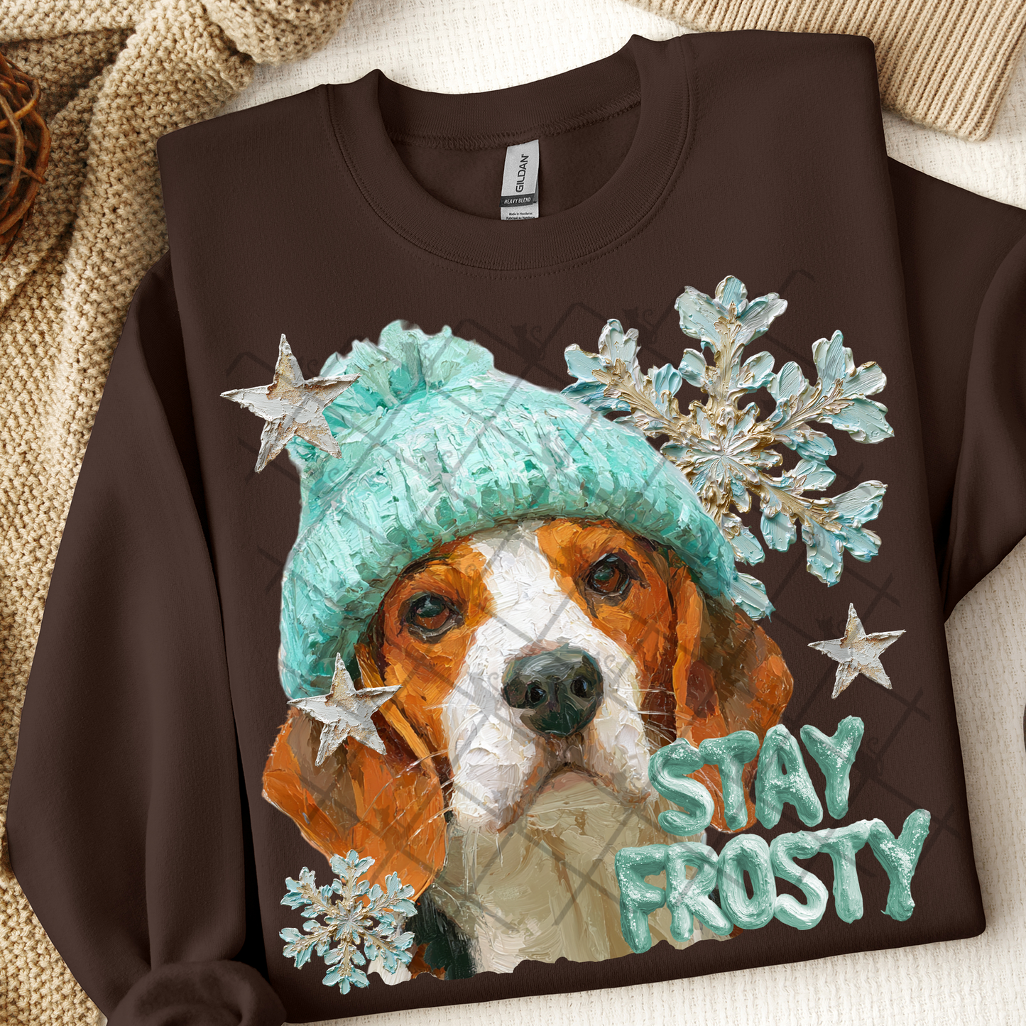 Stay Frosty Beagle DTF Transfer