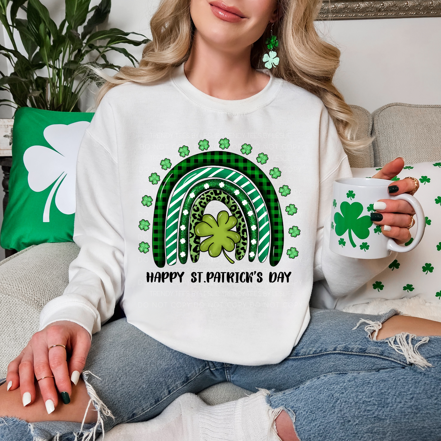 Happy St. Patrick’s Day Rainbow DTF Transfer