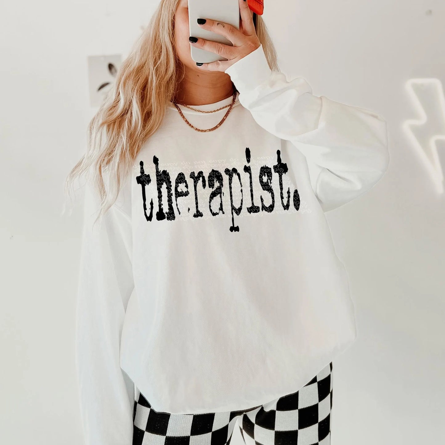 Therapist Typography DTF Transfer