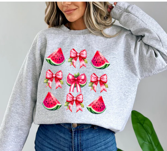 Watermelon collage w/bows