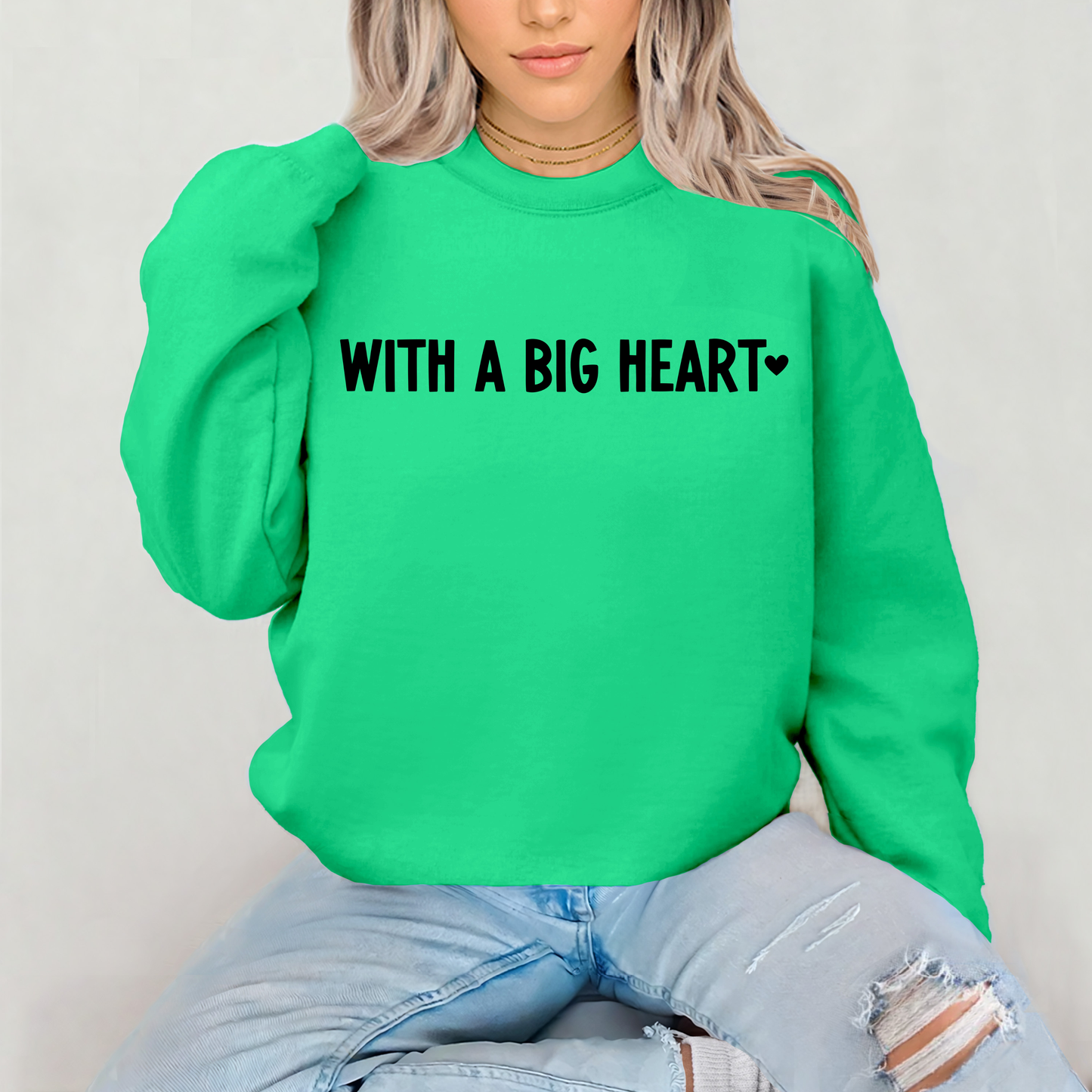 With a big heart (black)