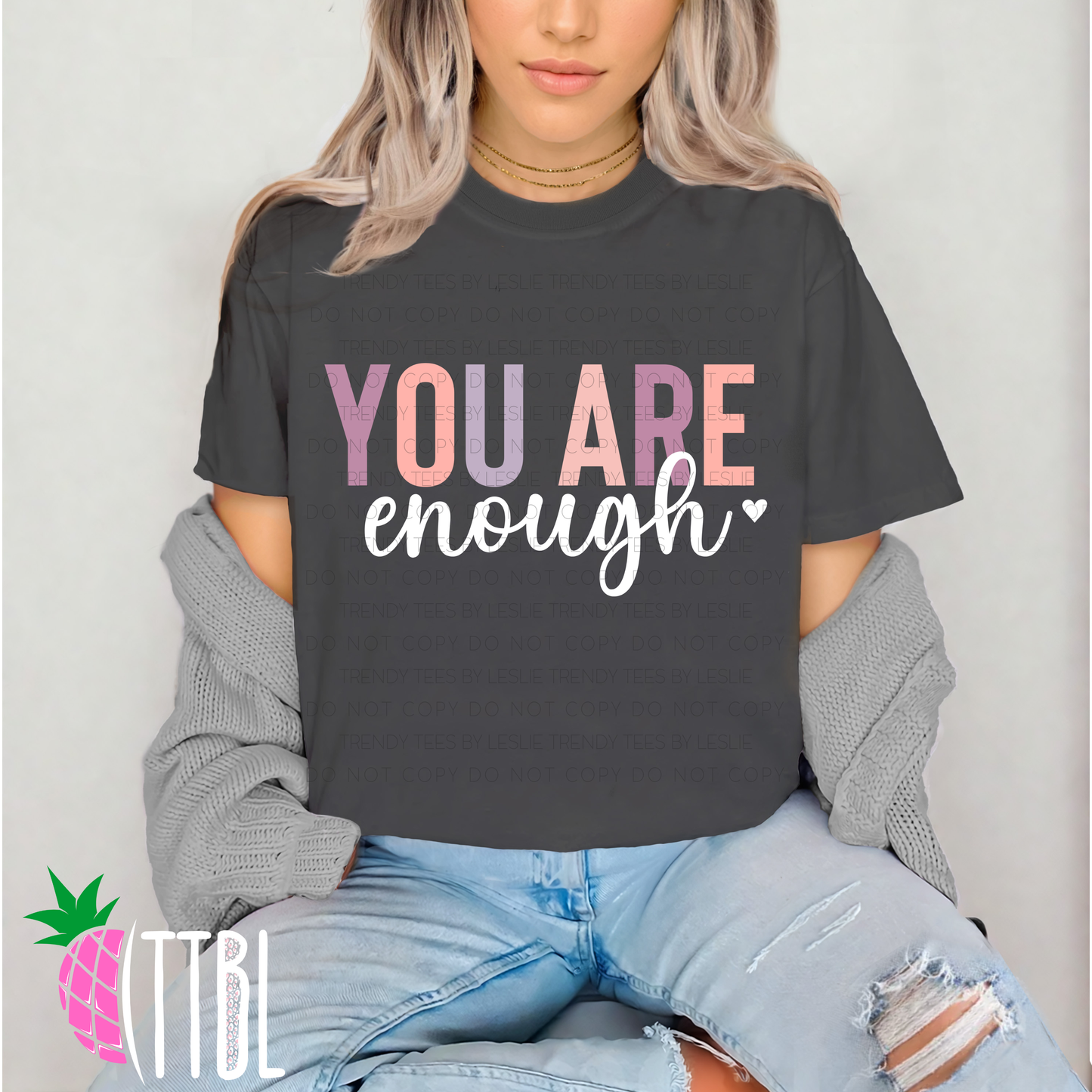 You are enough (white)