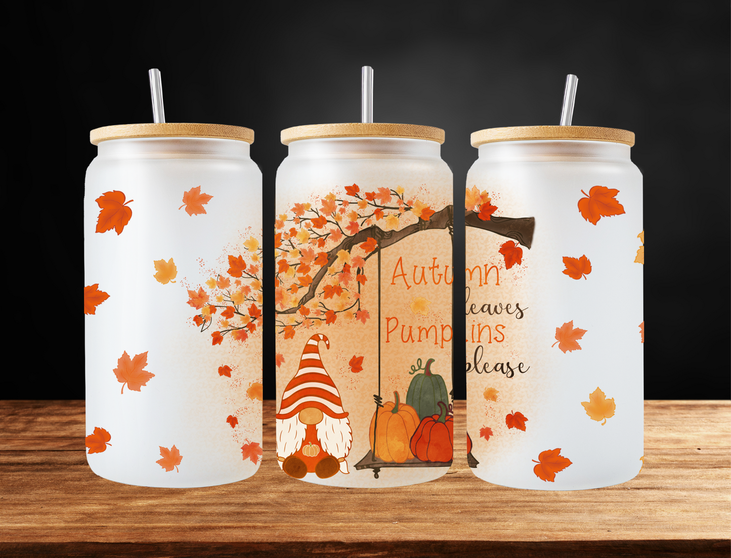 Autumn leaves pumpkins please - UV Libby Wrap