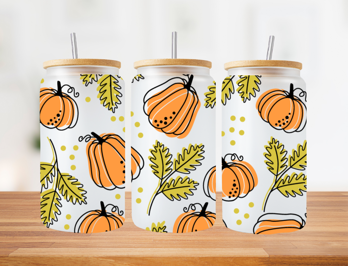 Pumpkins and leaves - UV Libby Wrap