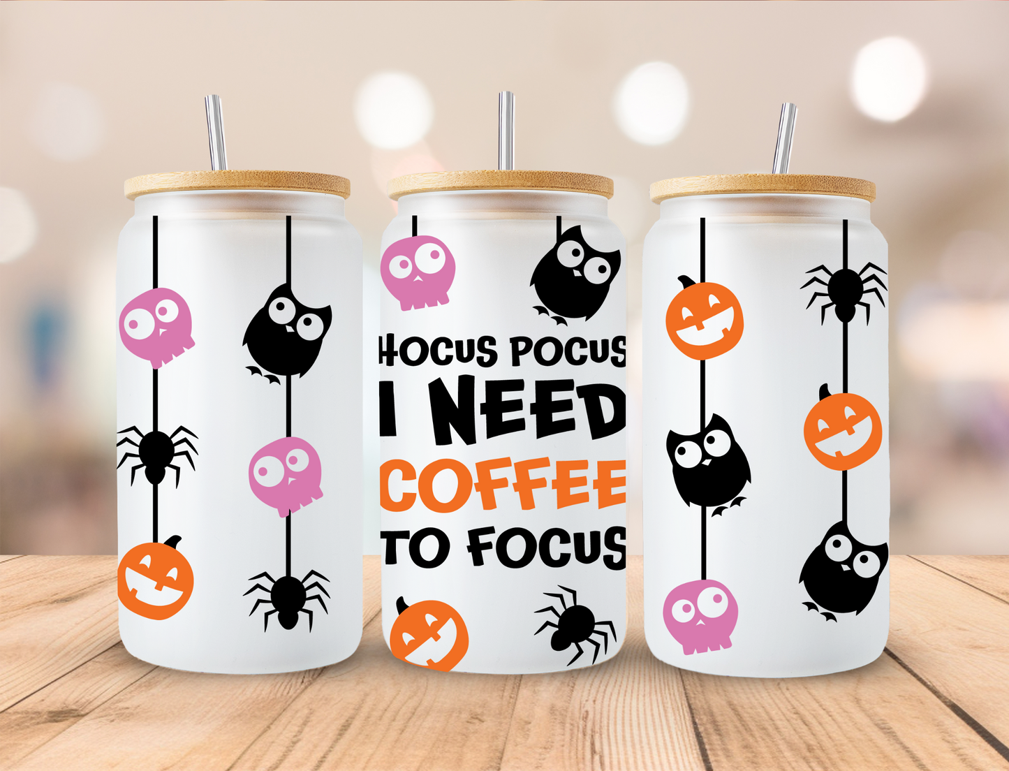 Hocus pocus I need coffee to focus - UV Libby Wrap