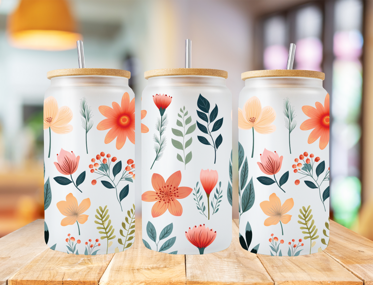 Boho Flower Collage- UV Libby Wrap