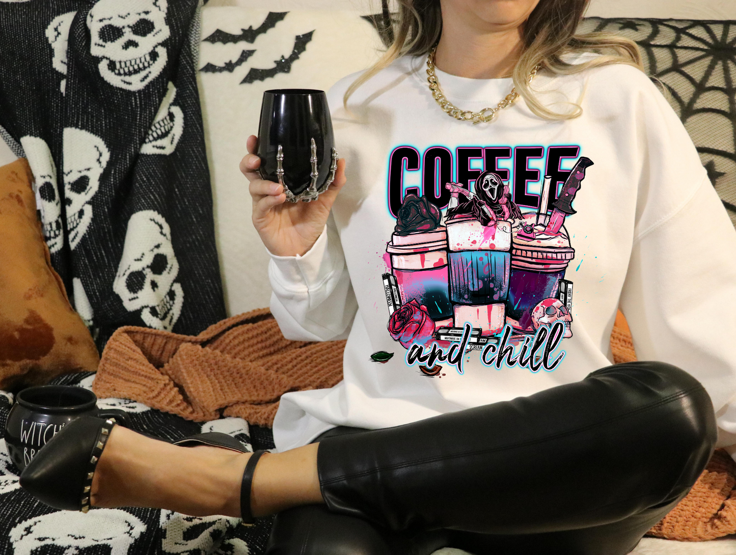 Coffee and chill ghostface