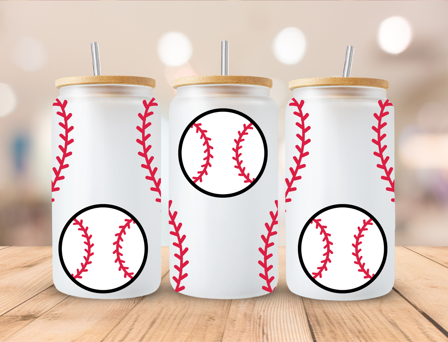 Baseball with stitches - UV Libby Wrap