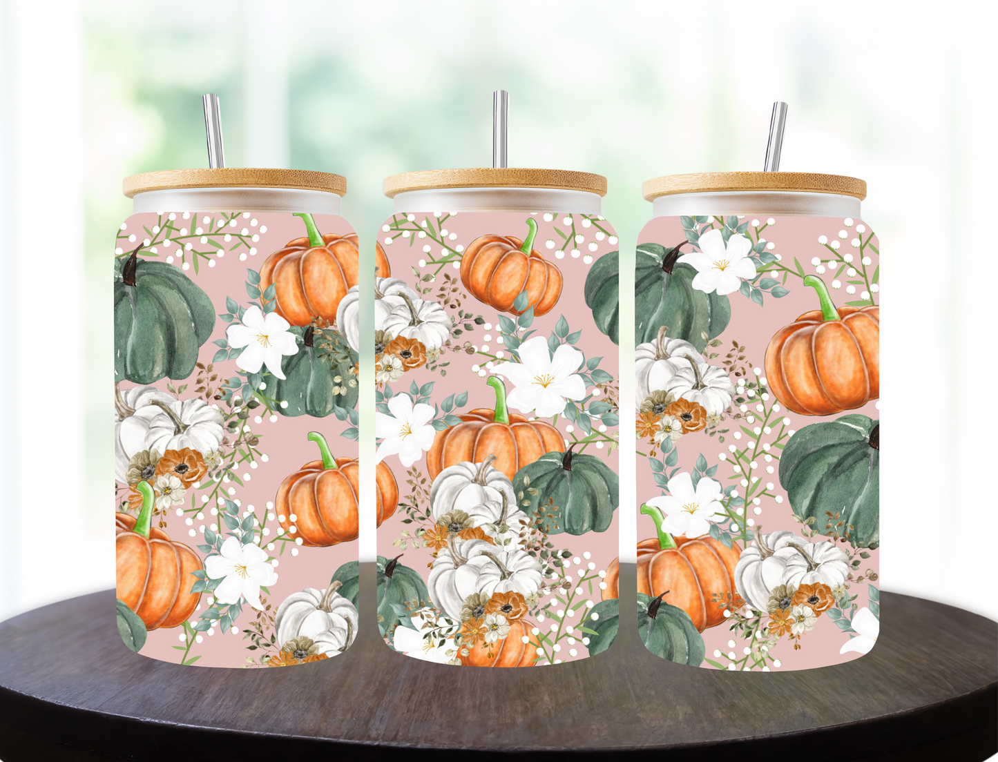 Orange, white, and green pumpkins - UV Libby Wrap