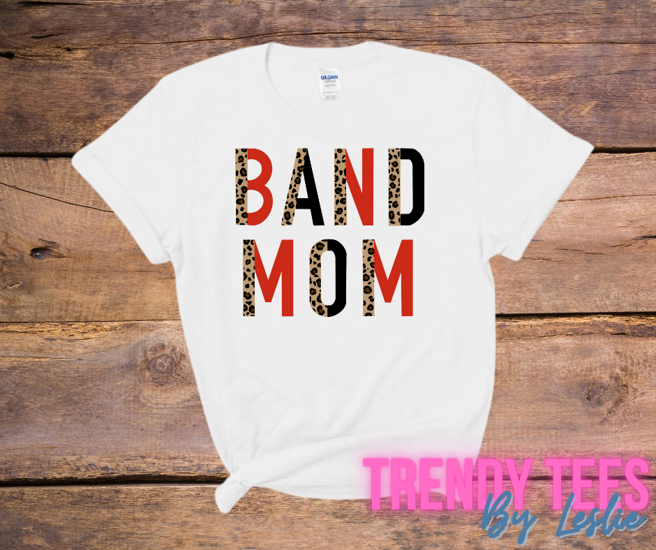 Leopard Block Band Mom