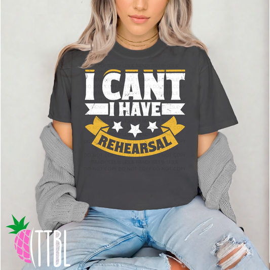I can't I have rehearsal Youth Tee