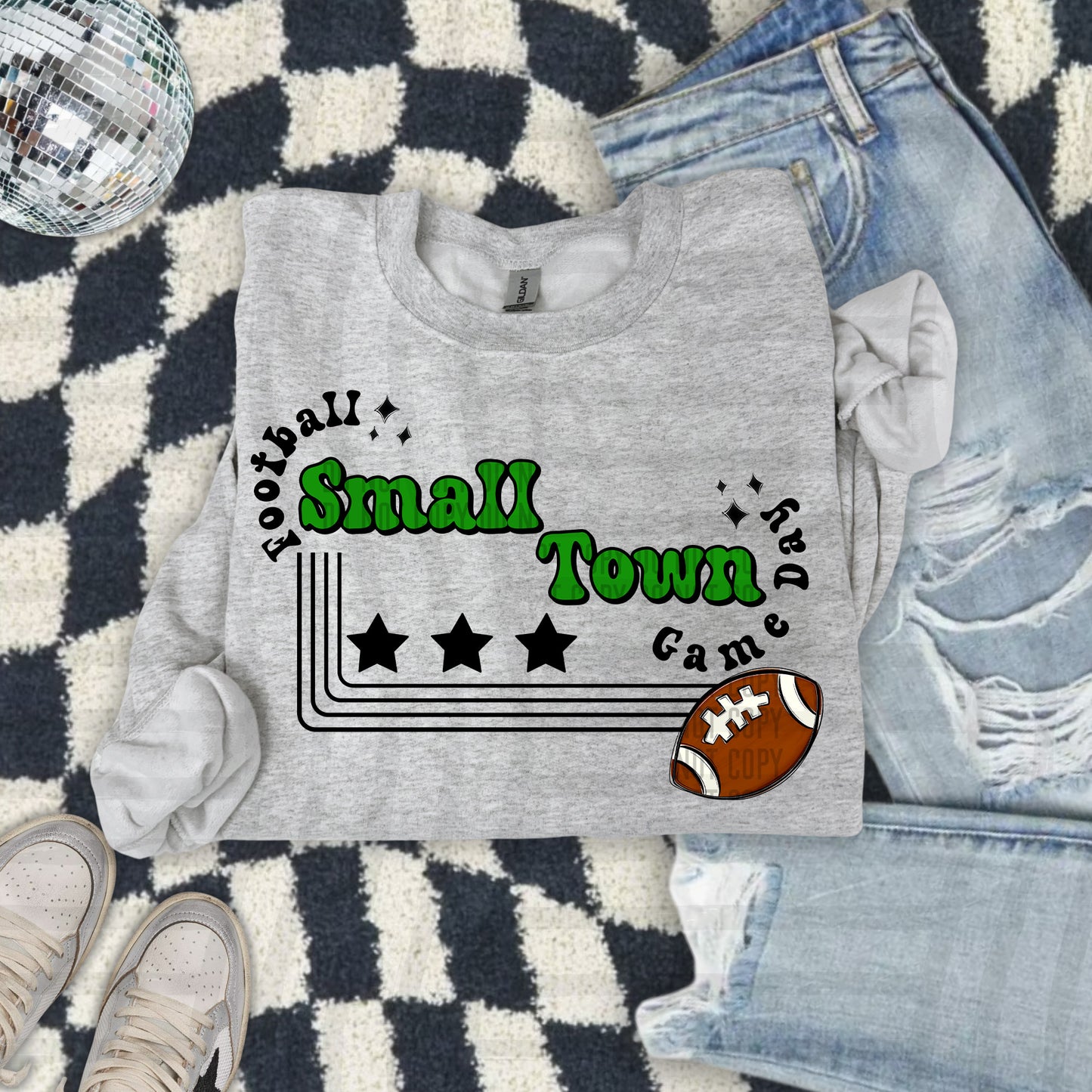 Football Small Town Game Day DTF Transfer