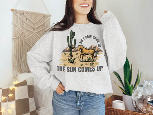 Ain't goin down till the sun comes up