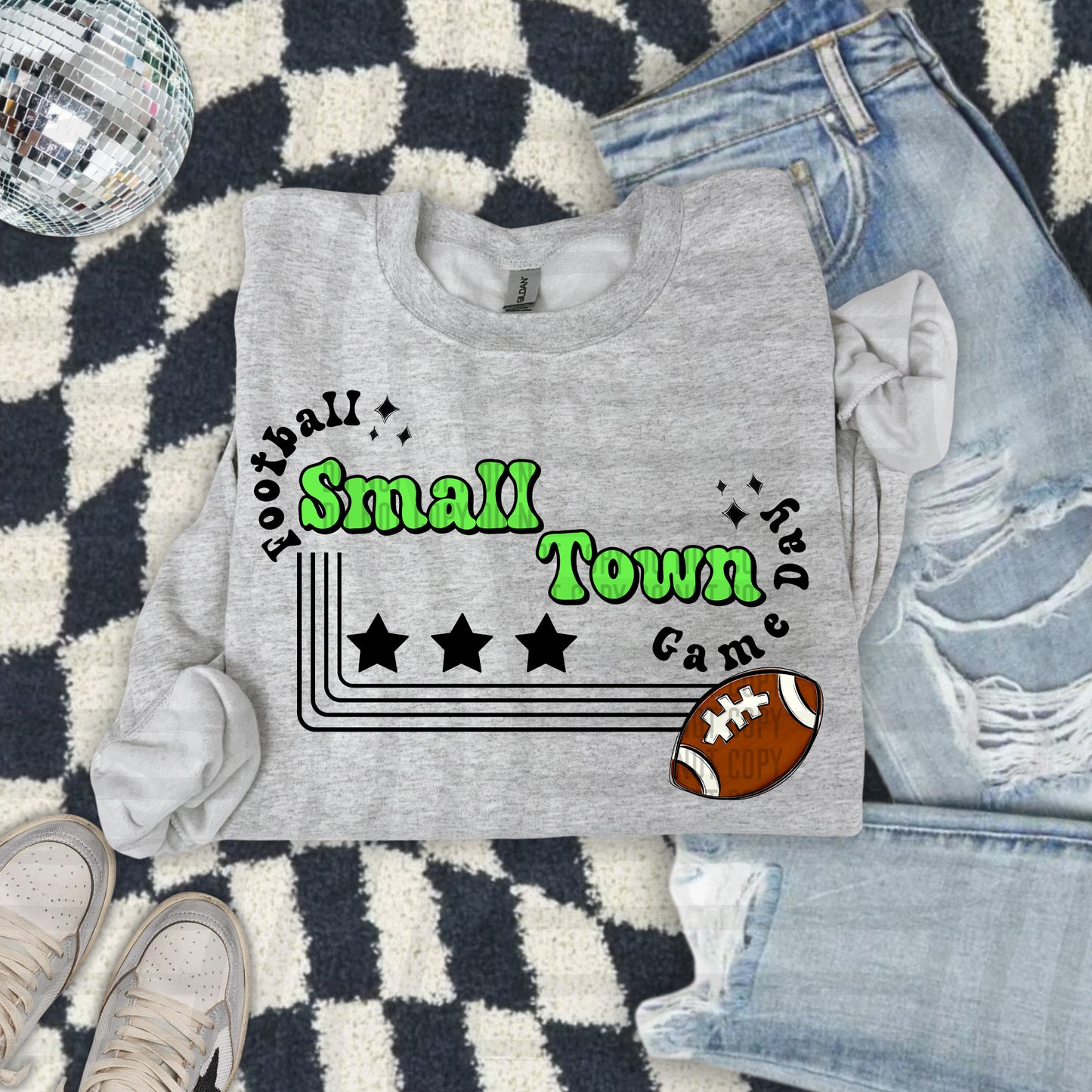 Football Small Town Game Day DTF Transfer