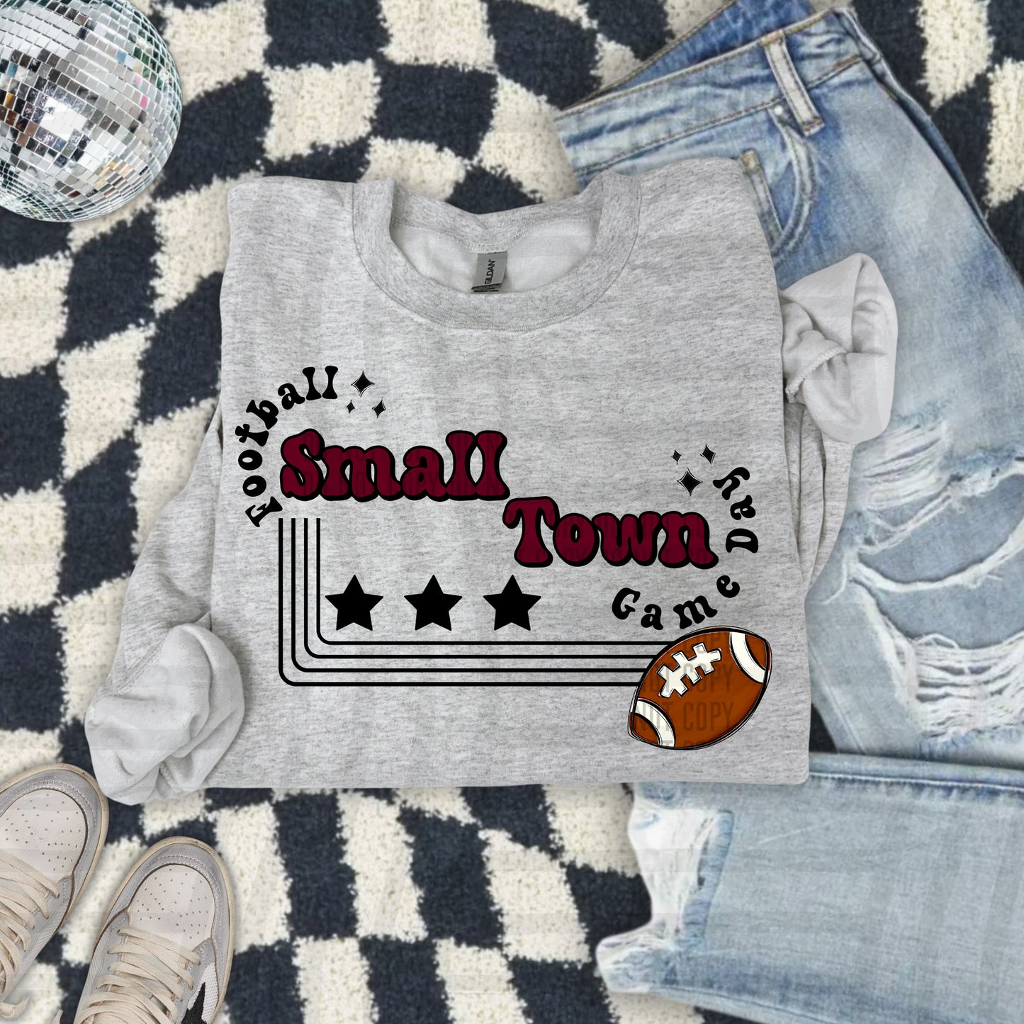 Football Small Town Game Day DTF Transfer