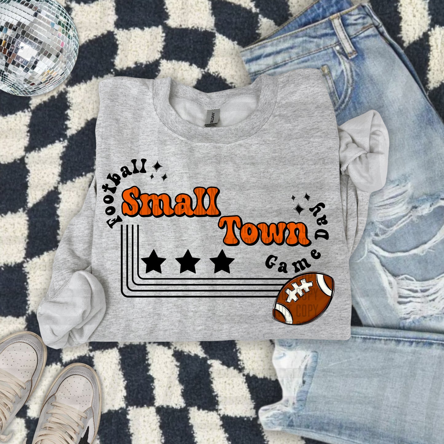 Football Small Town Game Day DTF Transfer